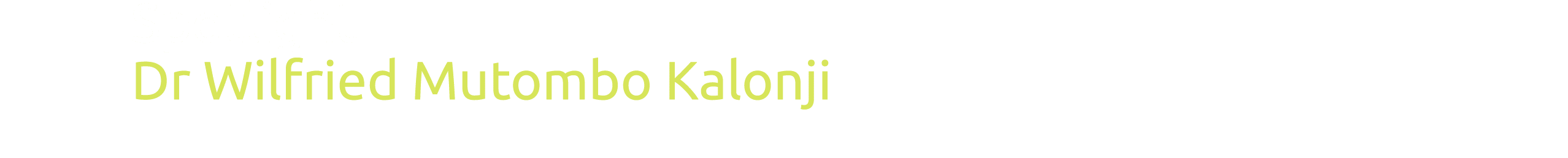 Spotlight Dr Wilfried Mutombo Kalonji