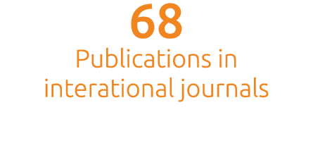 68 Publications in interational journals