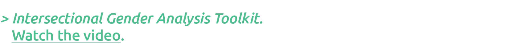    Intersectional Gender Analysis Toolkit  Watch the video  